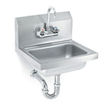Polarware K1410-CP Yukon Hand Sink w/Faucet, Wall Mount, Stainless Steel