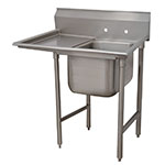 Advance Tabco 9-1-24-18L Sink, (1) 20 x 16 x 12-in D, 18-in Left Drainboard, 18/304 Stainless