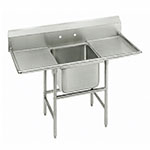 Advance Tabco 9-21-20-18RL Sink, (1) 20 x 20 x 12-in D, 18-in L & R Drainboard, 18/304 Stainless