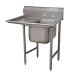 Advance Tabco 93-1-24-18L Sink, (1) 20 x 16 x 12-in D, 18-in Left Drainboard, 16-Ga. Stainless