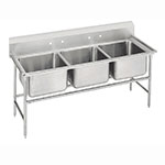 Advance Tabco 93-23-60 Sink, (3) 20 x 20 x 12-in D, NO Drainboard, 16-Ga. Stainless