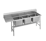 Advance Tabco 93-43-72-24L Sink, (3) 24 x 24 x 12-in D, 24-in Left Drainboard, 16-Ga. Stainless