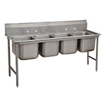 Advance Tabco 93-4-72 Sink, (4) 20 x 16 x 12-in D, NO Drainboard, 16-Ga. Stainless