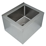 Advance Tabco 9-OP-40 Mop Sink, Floor Mounted, 20 in L x 16 in W x 12 in H, Free Flow Drain