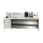 Advance Tabco BEV-30-60R 60 in L Beverage Table, 14 in x 16 in x 12 in Sink w/ Faucet on Right