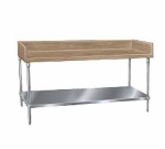 Advance Tabco BS-304 48-in Baker's Table w/ 1-3/4-in Wood Top, 30-in Wide, Undershelf