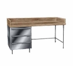 Advance Tabco BST-304 48-in Baker's Table w/ 1-3/4-in Wood Top, 30-in Wide, 3-Stainless Drawers