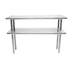 Advance Tabco CDS-18-108 Adjustable Double Overshelf, 18 in W x 108 L, 6 in Overhang On 1 Side
