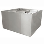 Advance Tabco CH-4242 42 x 42-in Condensate Hood w/ Back Notched for 2 x 4-in Mounting, No Fan