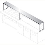 Advance Tabco CU-18-48 Single Tier Shelf, 18 in W x 48 in L, To Span Over Exisiting Equipment