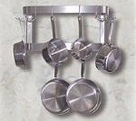 Advance Tabco SW-36RE Residential Stainless Steel Wall Mounted Pot Rack, Two Bar,18 Hook, 36 in Long