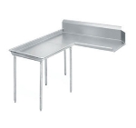 Advance Tabco DTC-G60-108L 107-in Island Clean Dishtable, Right to Left, 14-Ga. Stainless