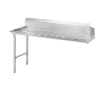Advance Tabco DTC-S70-108L 107-in Straight Clean Dishtable w/ Crossrails, Right to Left, 16-Ga. Stainless