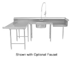Advance Tabco DTS-U30-108L 107-in U-Shaped Soil Dishtable w/ Crossrails, Left to Right, 16-Ga. Stainless
