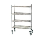 Advance Tabco MC-1836P Chrome Shelving Cart w/ Poly Casters, 18 x 36 x 69-in H