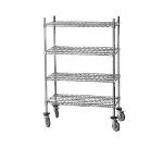 Advance Tabco MC1860R Chrome Shelving Cart w/ Rubber Casters, 18 x 60 x 69-in H