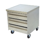 Advance Tabco MDC2015 Mobile Drawer Cabinet, 3 Drawers, SS Top, 21-1/4 X 25-1/4 X 30 in, Casters