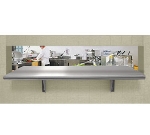 Advance Tabco PA-18-108 Pass Thru Shelf, 18 in W X 108 in L, SS Shelf and Brackets