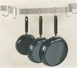 Advance Tabco SW1-36RE Residential Stainless Steel Wall Mounted Pot Rack, 6 Hook, 36 in Long