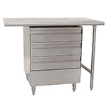 Advance Tabco TA-38 Drawers, 3 Tier, 20 in x 20 in x 5 in, Installed Under Worktable, SS