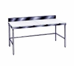 Advance Tabco TSPS-2410 120-in Work Table w/ 6-in Splash & 5/8-in Cutting Top, 24-in Wide