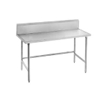 Advance Tabco TVKG-240 30-in Work Table, 14/304 Stainless Top w/ 10-in Splash, 24-in W