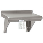 Advance Tabco WS-12-36CM-X Shelf, Wall Mount w/ Check Minder, Stainless, 12 x 36-in W