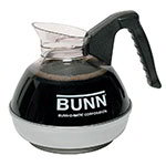 BUNN-O-Matic 06100.0101 Easy Pour Coffee Decanter W/ SS Base, Black Handle
