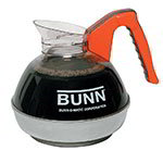 BUNN-O-Matic 06101.0101 Easy Pour Coffee Decanter W/ SS Base, Orange Handle