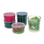 Carlisle 037201 Supreme Crock, 2.7 qt. With Lid, SAN, NSF, Reddish Brown