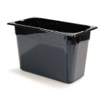 Carlisle 1046903 1/3-Size High Heat Food Pan, 8-in Deep, NSF, Black