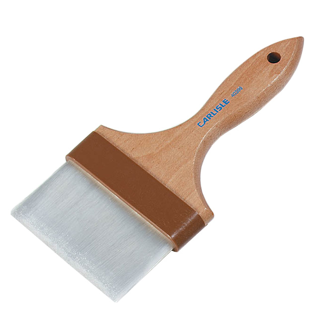 Carlisle 4039900 4" Pastry Brush - Nylon/Hardwood, White