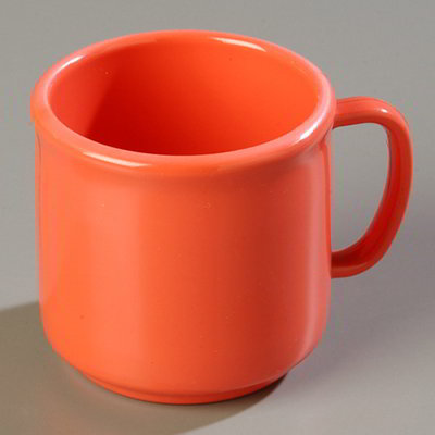 Carlisle 4305252 10-oz Stackable Mug - Sunset Orange