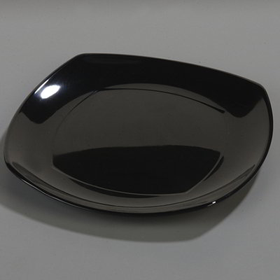 Carlisle 4330203 Square 13.5 x 13.5-in Melamine Plate, Black