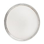 Carlisle 641507 Festival Tray, 15 in Diameter, Divided, Break-Resistant SAN, Clear