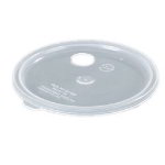 Carlisle 020430 2.7-qt Crock Lid w/ Hole For Pump, Translucent