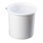Carlisle 030202 2.7-qt Crock w/ Lid, SAN, NSF, White