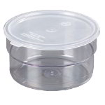 Carlisle 036507 1-1/2-qt Supreme Crock w/ Lid, SAN, NSF, Clear