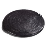Carlisle 070003 7-in Tortilla Server Lid, Hinged, NSF, Black