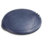 Carlisle 070014 7-in Tortilla Server Lid, Hinged, NSF, Blue