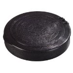 Carlisle 071003 7-in Tortilla Server w/ Hinged Lid, Stackable, NSF, Black