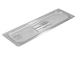 Carlisle 10250U07 Universal Handled Lid for Half Size Long Food Pans, NSF, Clear