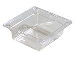 Carlisle 1030003 1/6-Size Food Pan, 2-1/2-in Deep, Black Poly