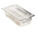 Carlisle 1032003 1/9-Size Food Pan, 2-1/2-in Deep, NSF, Black Poly