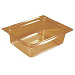 Carlisle 10421-813 Hot Food Pan, Half Size, 4 in D, 3 per Pack, NSF, Amber