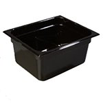 Carlisle 1042203 Half Size High Heat Food Pan, 6-in Deep, NSF, Black