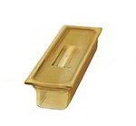 Carlisle 1044113 Half Size Long High Heat Food Pan, 4-in Deep, NSF, Amber