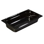 Carlisle 1046003 1/3-Size High Heat Food Pan, 2-1/2-in Deep, NSF, Black