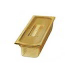 Carlisle 1048103 1/4-Size High Heat Food Pan, 4-in Deep, NSF, Black