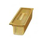 Carlisle 10482813 Hot Food Pan, 1/4 Size, 6 in D, 3 per Pack, NSF, Amber